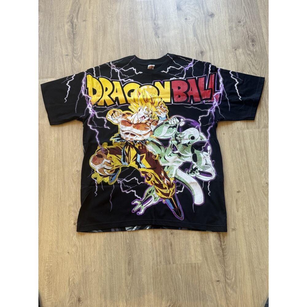 🔥Vintage Style Dragon Ball Z Anime T-Shirt By Get Weird Lab All Over Print XL🔥